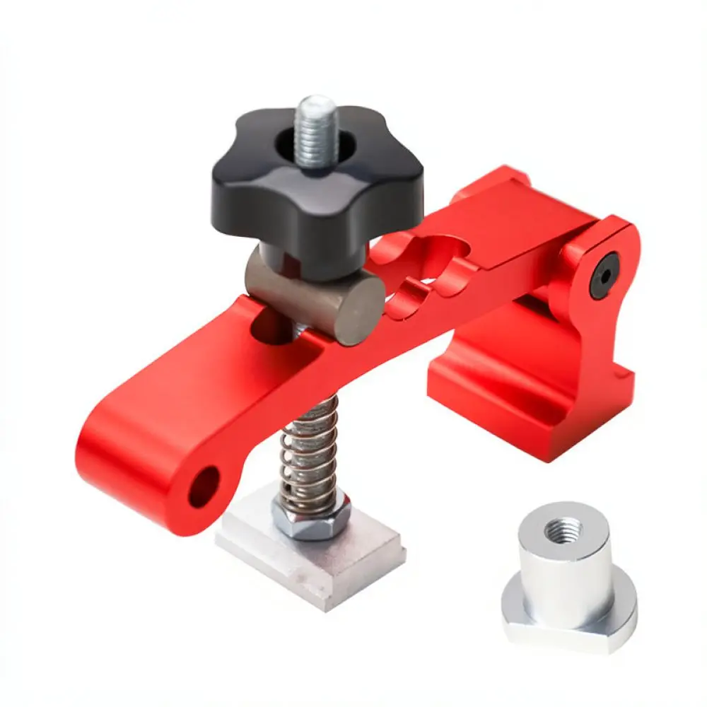 For Fengsen Aluminum Alloy T Slot Pressing Tool Woodworking Workbench Adjustable Positioning Clamp Board Fixation Accessory