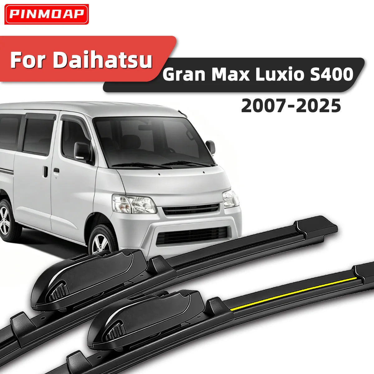 

2 шт. передних бесшумных дворников для Daihatsu Gran Max Luxio S400 2007-2025, автозапчасти