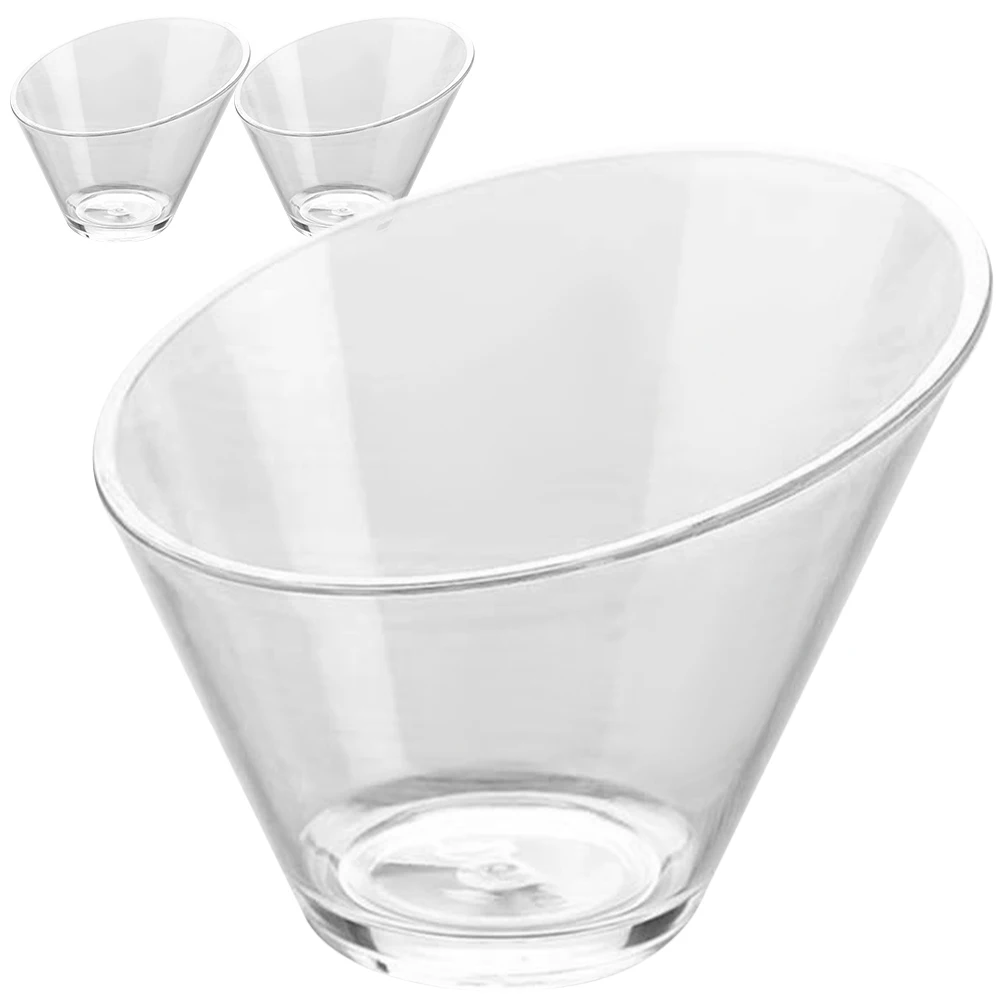 

3 шт. портативная миска для мороженого, угловые миски для вечеринок, сервировки салата, закусок, многофункциональные