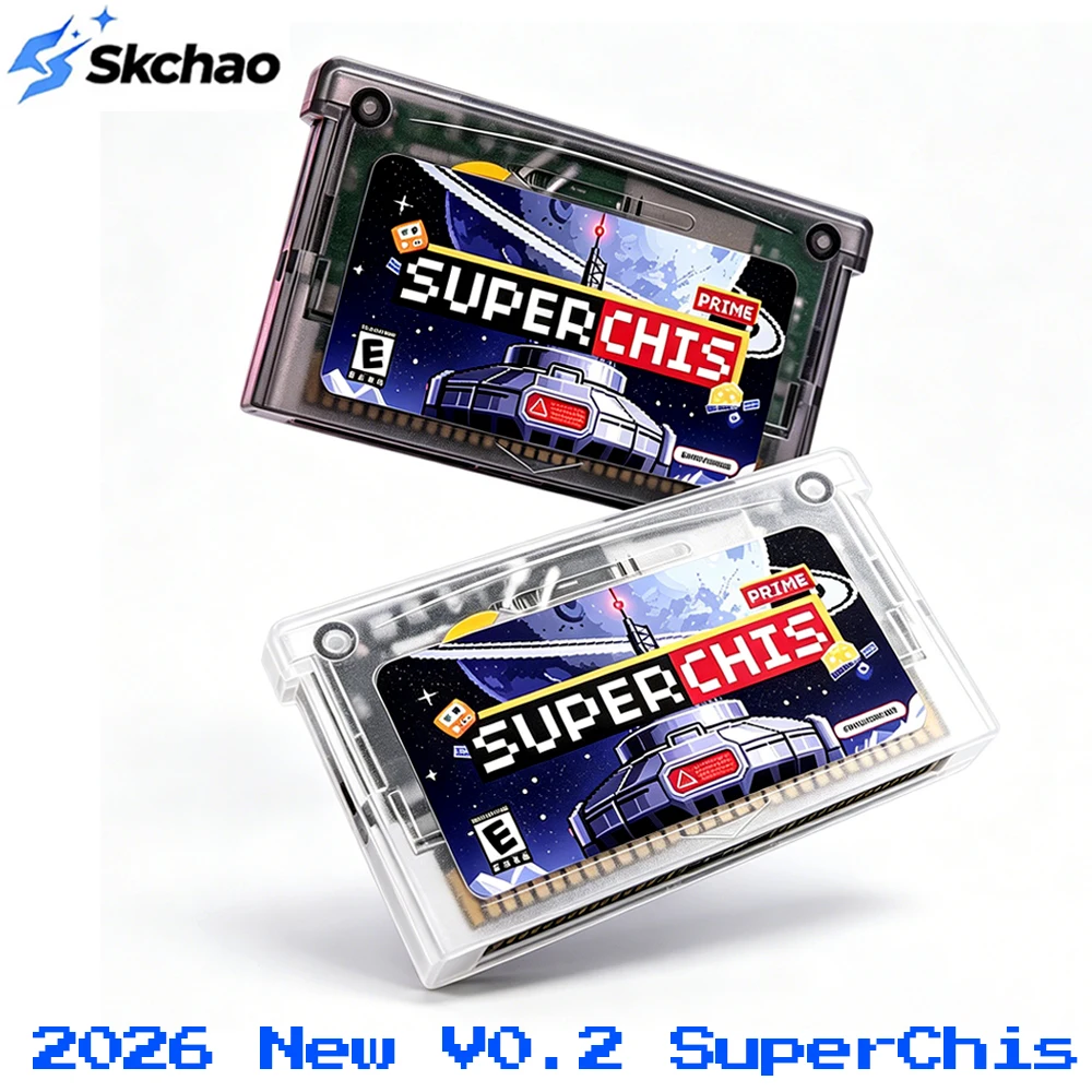 Cartouche de jeu SuperChis Prime pour lecteurs GBA/GBA SP/NDS/GB, cartouche de jeu Chiscart, SDRAM NOR Flash, compatible SuperFW, carte flash de jeu