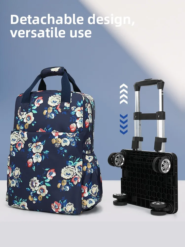 

Large Capaci Bapa with Four-Way Wheels Waterproof Lage Bag for Men And Women Travel Bag with Rod 20 Inch Carry-On Bag