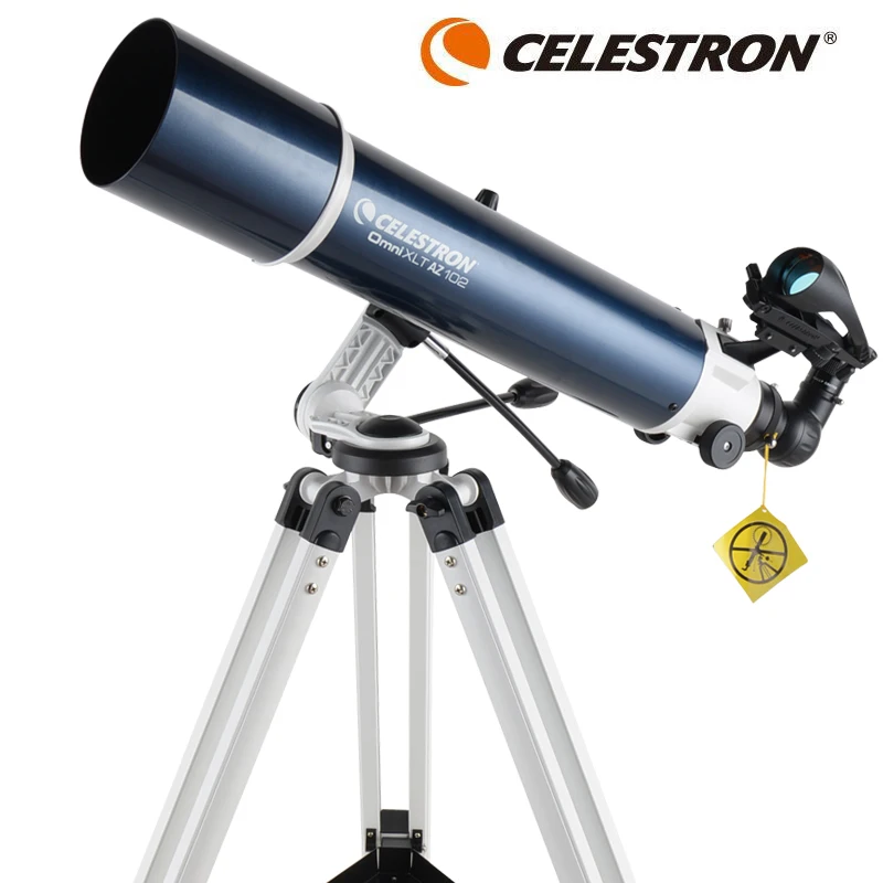 Celestron-Professional Refractor Astronomical Telescope, XLT 102 AZ F6, XLG-4, Equatorial Mount, StarBright XLT Coted