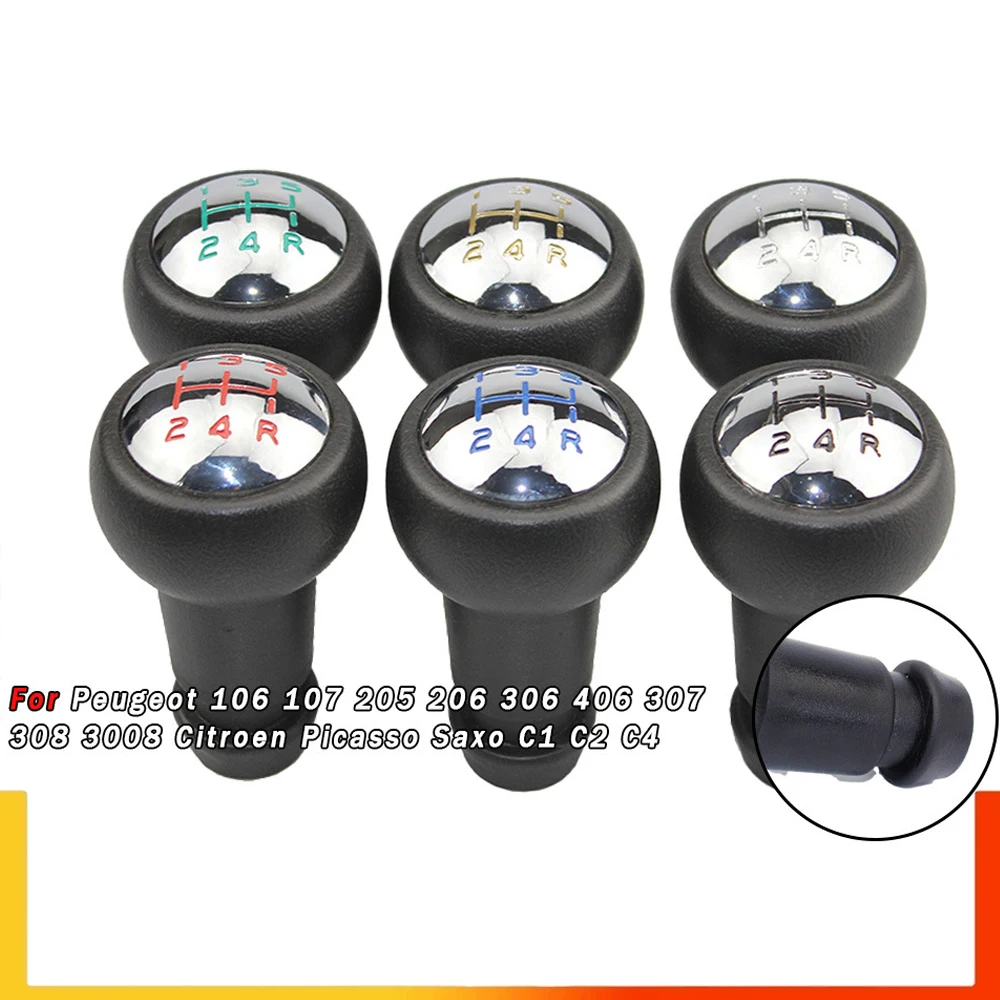 

For Peugeot 106 107 205 206 406 307308 3008 Citroen Picasso Saxony c1 c2 C4 five speed car transmission lever, shift knob, lever