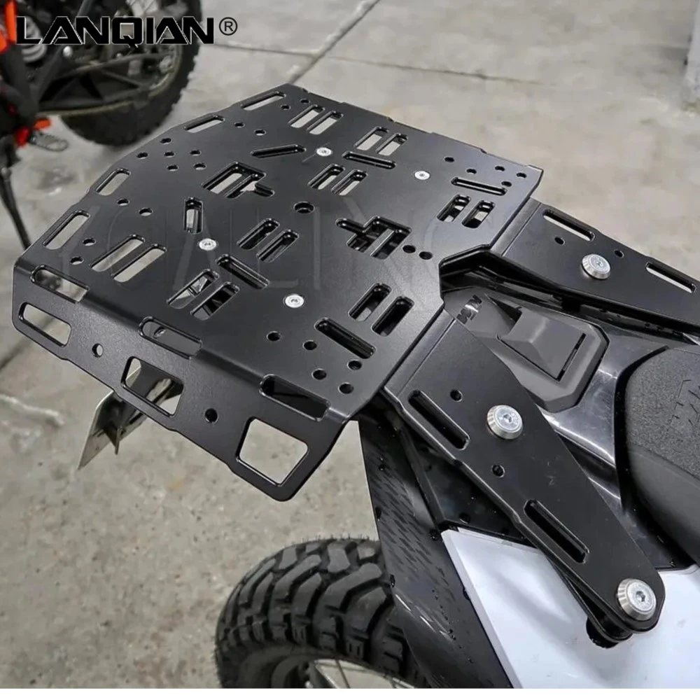 

690Enduro 690SMCR Motorcycle Roll Tool Bag Strap Bracket Luggage Carrier Pannier Cargo Rack For 690 Enduro R SMC-R 2008-2018