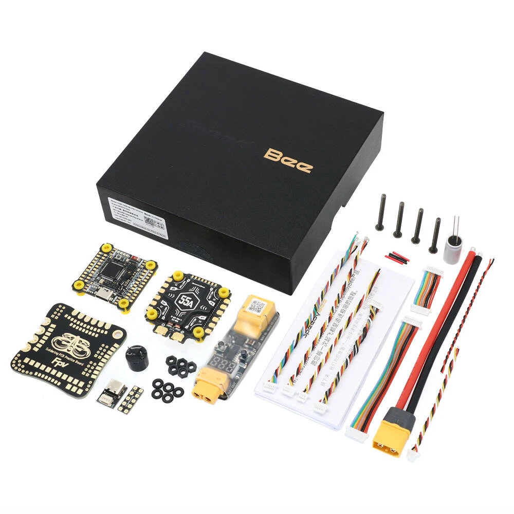 

Speedybee F405 V5 32-bit 55A 30.5*30.5mm Model Aircraft Stack (F4 V5 Flight Controller+OX32 55A 4in1 ESC) For RC FPV Drone