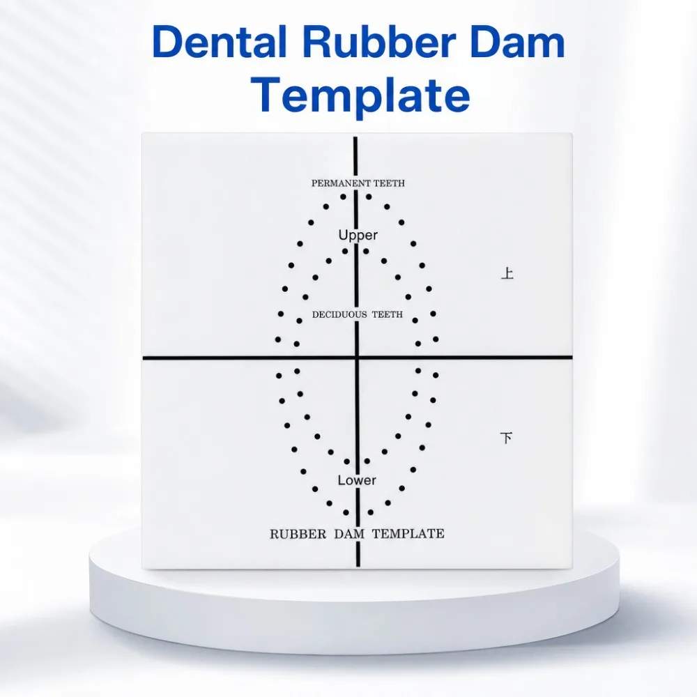 Positioning Template for Rubber Dam Perforation – Suitable for Permanent & Primary Upper and Lower Dentitions