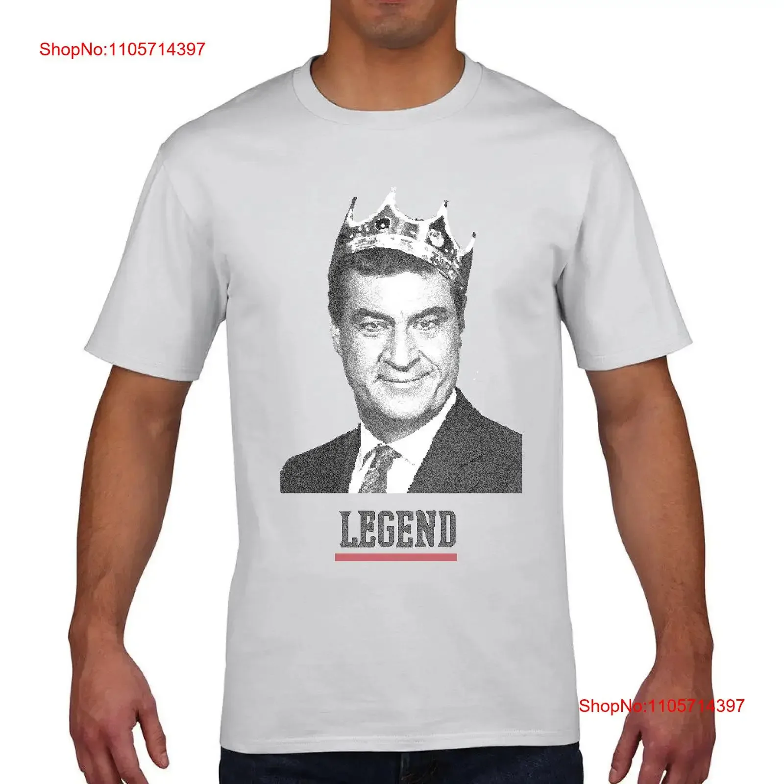 T-shirt vintage confortable et légèrement délavé Markus Söder Legend White King Politician Germany Bavaria Today Show Fan Shop