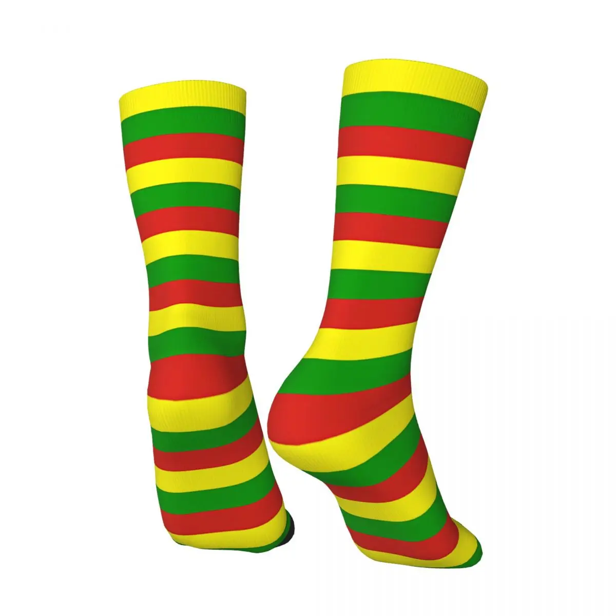 Happy Retro Rastafarian Flag Crazy Men's Socks Unisex Harajuku Pattern Printed Novelty Crew Sock Boys Gift