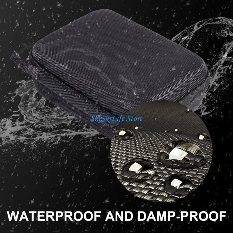 E65E Travel Protective Case for SJ4000,Camera Large Capacity Hard Box With Mesh Pocket Carry Handle Pouches
