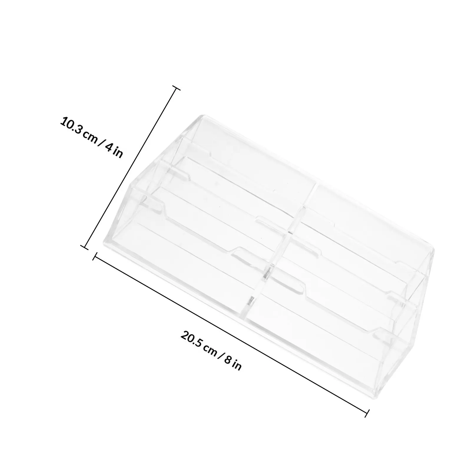 1Pcs Acrylic Storage Box 6 Compartments Clear Multipurpose Organizer for Pencils Tea Bags Condiments Name Holders Convenient