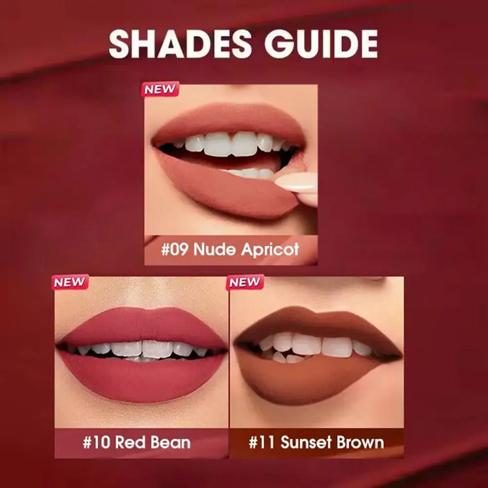 Rossetto a lunga durata Impermeabile Velluto Inchiostro Tinta per labbra Tazza antiaderente Idratante Lunga durata Lucido naturale Rossetto sexy Trucco