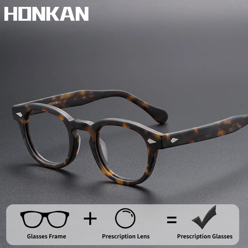

Retro Acetate Frame Optical Glasses Men's Glasses Oval Fashion Reading Glasses Classic Prescription Eyeglasses Frame Women