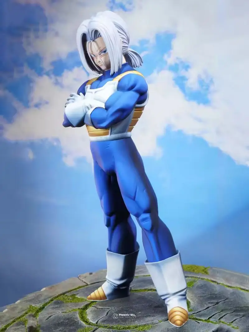 30cm dragon ball z futuro troncos ssj anime estatueta lk modelo estátua de pé ornamento colecionável figura de ação boneca brinquedo presente