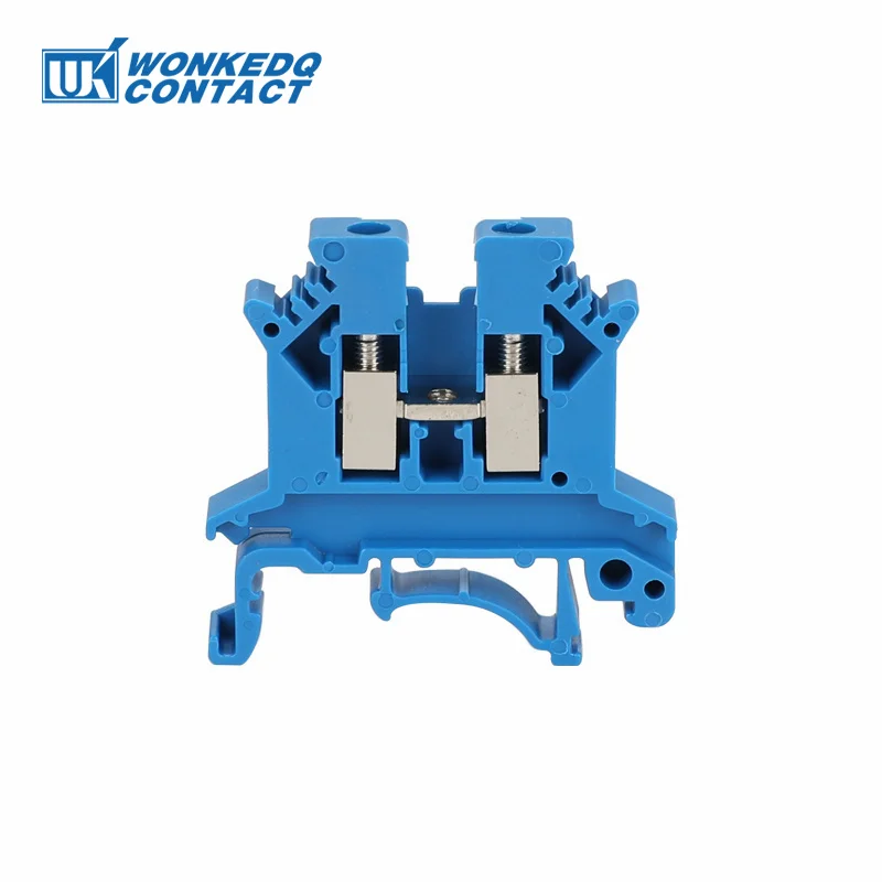 10 Stuks UK 2.5 Klemmenblok UK2.5B Schroefverbinding Sluit Strip 2.5B 2.5mm2 Kabel Elektrische Din Rail Draad Connector