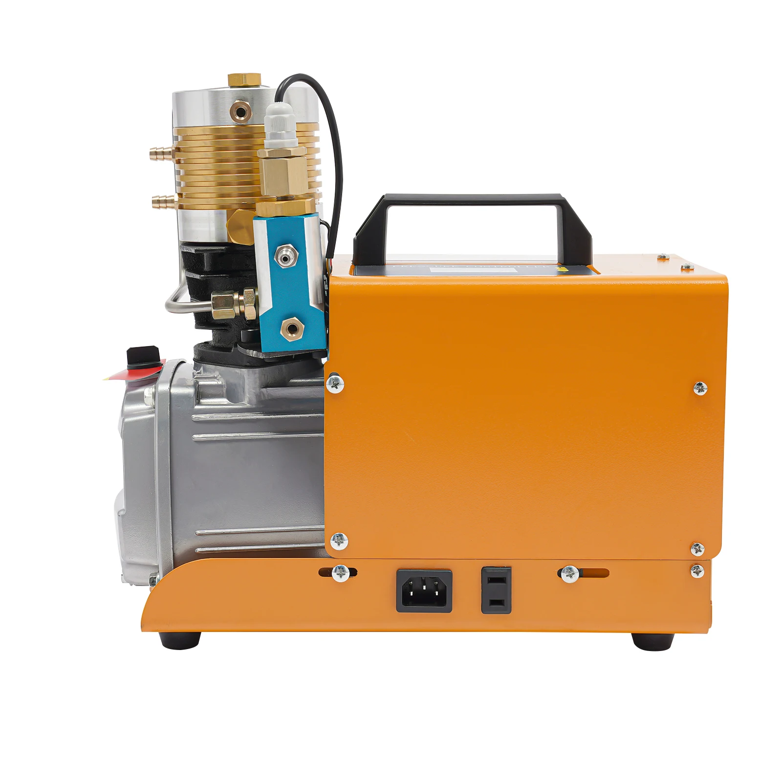 1800W 220V Tragbare Elektrische Hochdruck-Luftpumpe 0-30MPa, Wasser+Luft-Kühlung Asynchronmotor-Inflator mit Wasser-Öl-Abscheider für Garage und Werkstatt – Detail 29