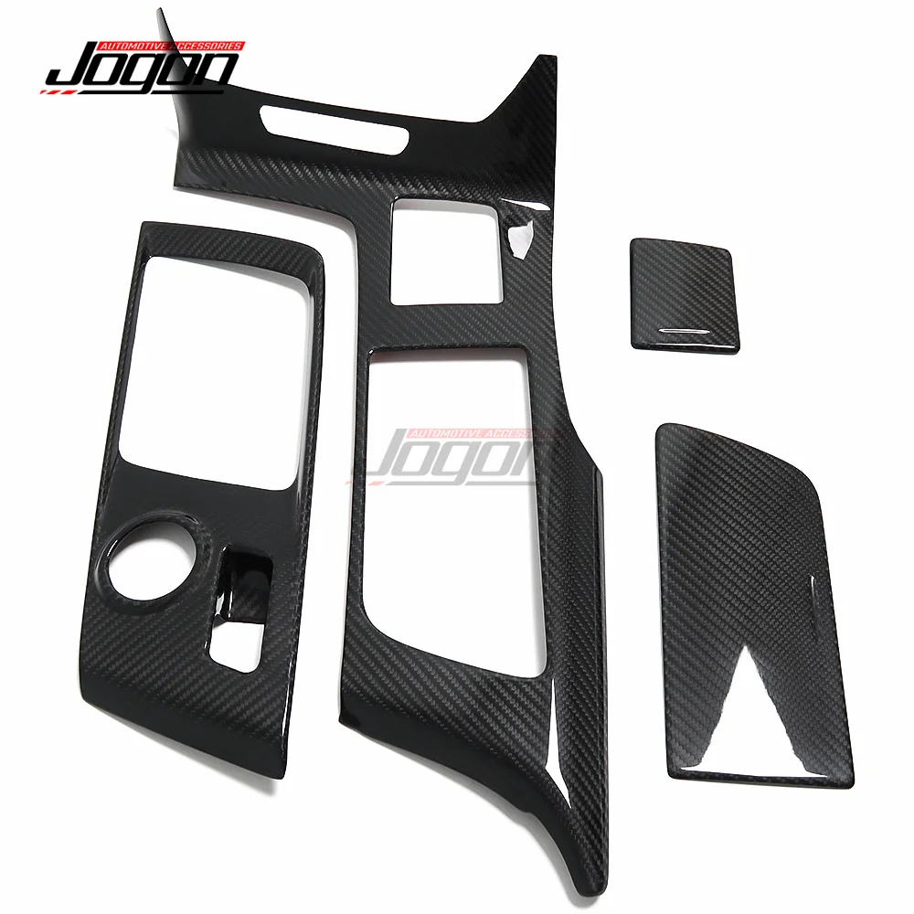 Carbon Fiber Auto Innen Zentralen Konsole Getriebe Shift Panel Abdeckung Trim Für Chevrolet Corvette C7 ZR1 Z06 2014-2019 zubehör