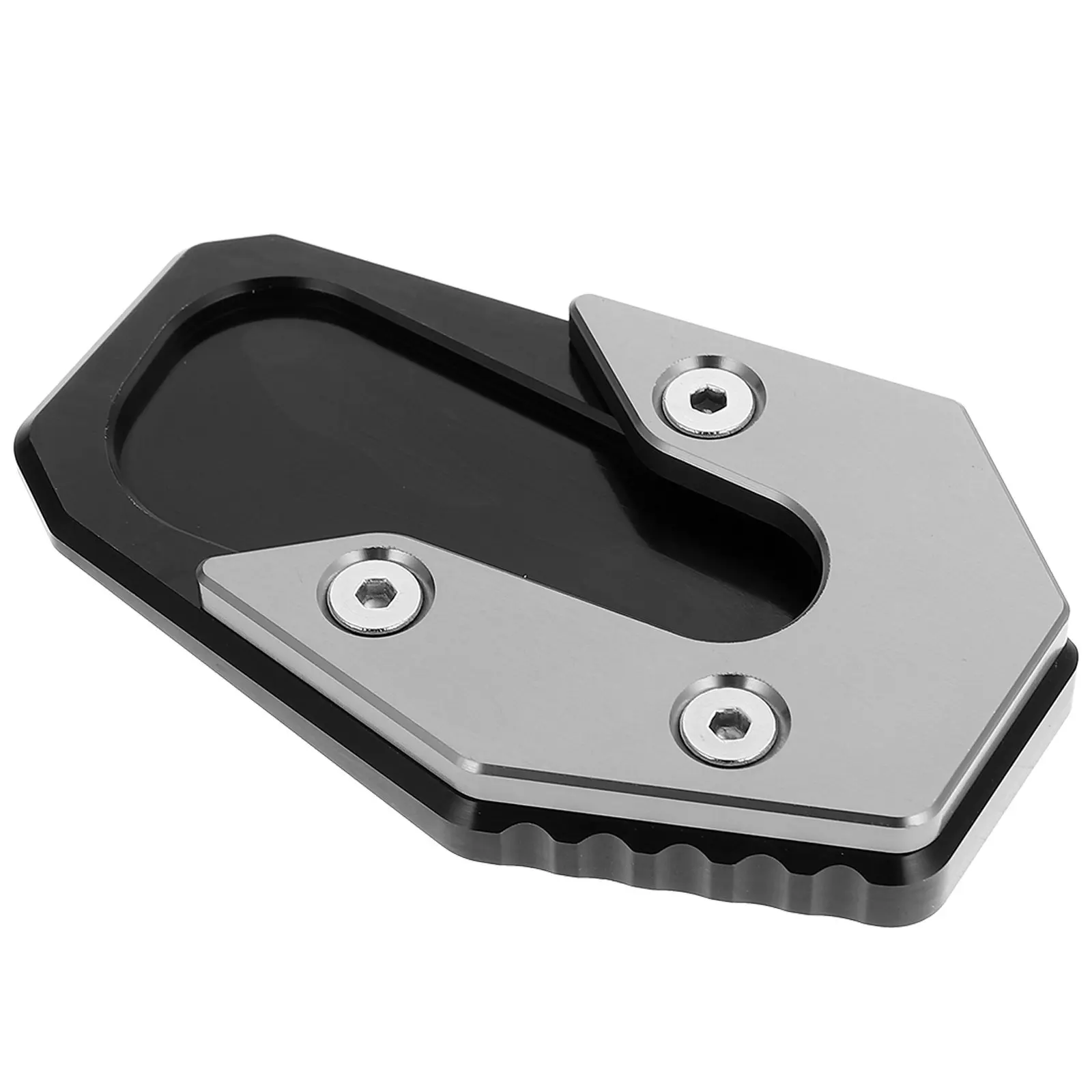 

Motorcycle Side Kickstand Pad Aluminum Alloy Large Stand Area Easy Installation Kickstand Support Plate Motorbike Accessory