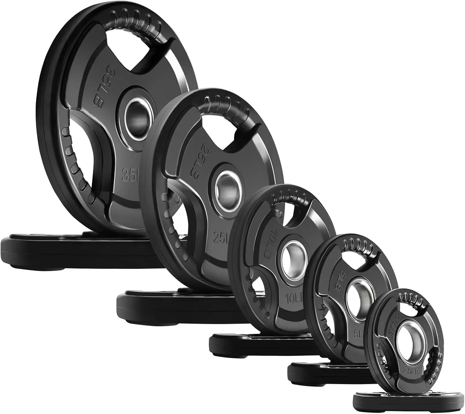 

Резиновые штанги для штанги, 2-дюймовые штанги для тяжелой атлетики и силовых тренировок в доме и тренажерном зале, набор 155 фунтов