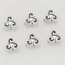 20pcs/lot Antique Irregular Wave Loose Beads 11mm Handmade Retro Bracelets Prayer Bead Spacer Charms DIY Jewelry Accessories