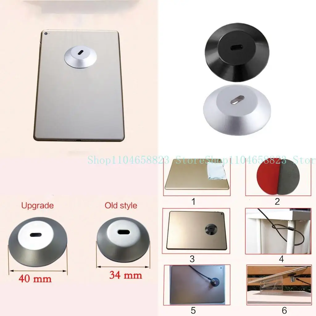 

652F Durable Notebook Anti Theft Portable Lock Hole Round Tablet Laptop For Pad MacBooks