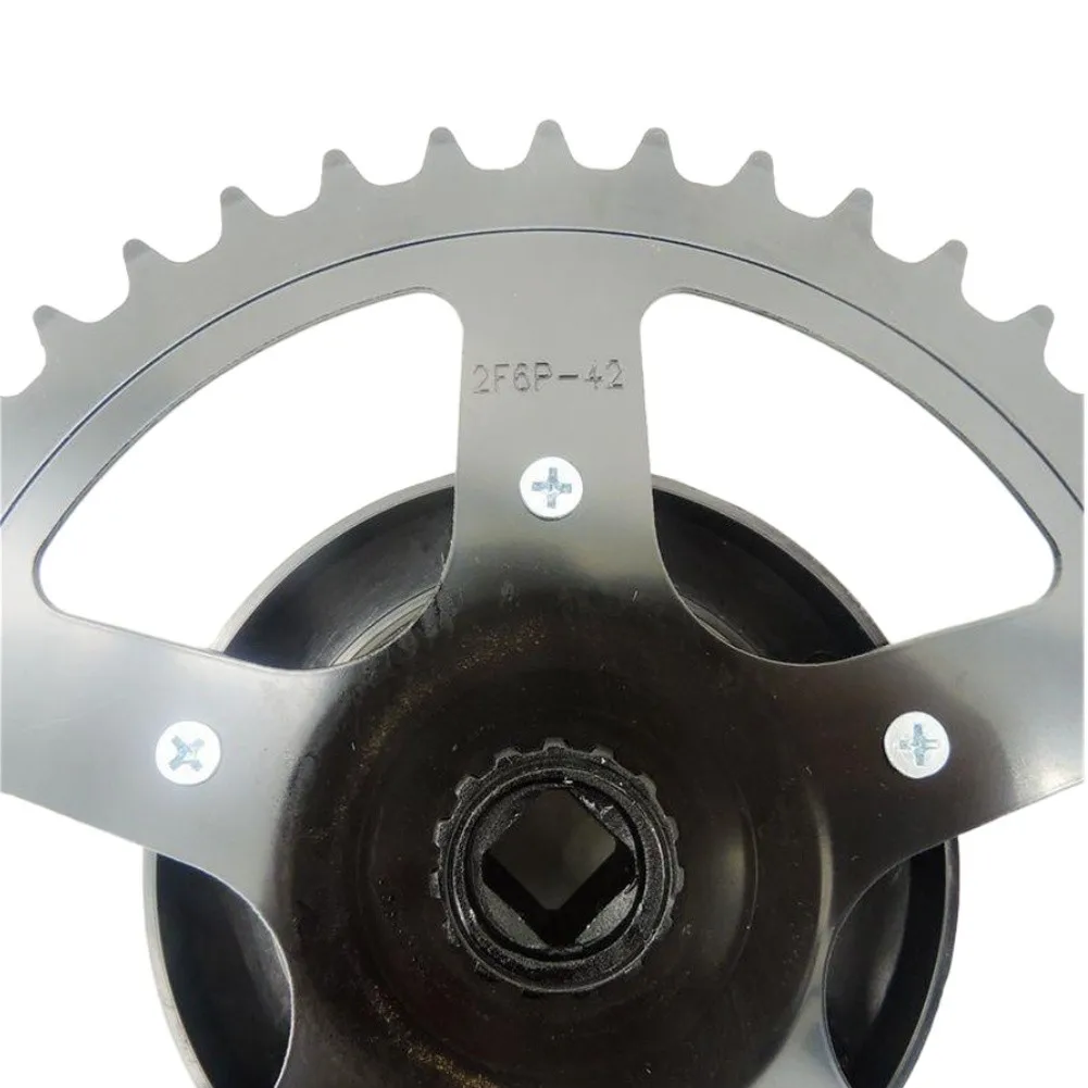 

42T/38T Bike Chainring Crank Set Folding Bicycle Crankset Lithium Battery Electric Vehicle Crankset 170mm Square Hole Crank