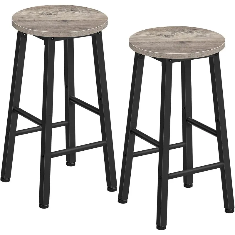 

Bar Stools Set of 2, Counter Height Bar Stools, 25.8" Bar Stools for Kitchen Island, Industrial Kitchen Chairs