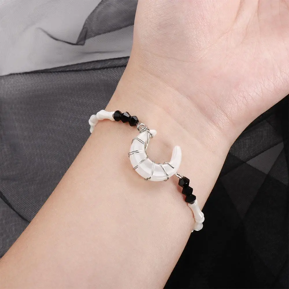 Hand Jewerly Love Between Fairy and Devil Imitation Hetian Stone Wristbands Women Chinese Bracelets Korean Bangles Moon