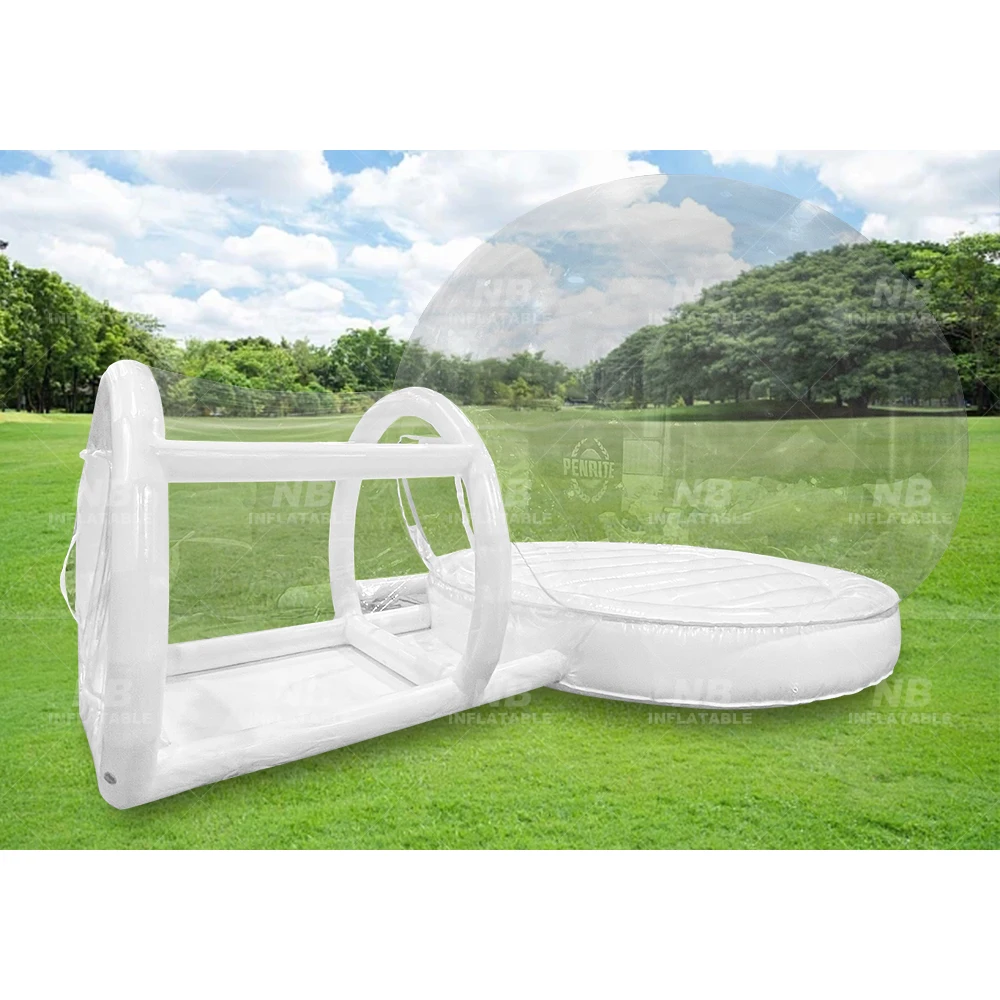 

Коммерческий надувной белый дом для прыжков Белый замок Bounce House Надувной дом с пузырьками 5 метров