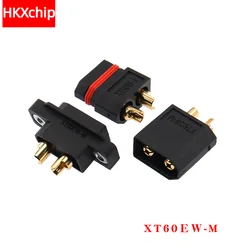 Amass-conector macho y hembra para Dron teledirigido, conector macho y hembra de bala chapado en oro, impermeable, color negro, xt60w, xt60ew