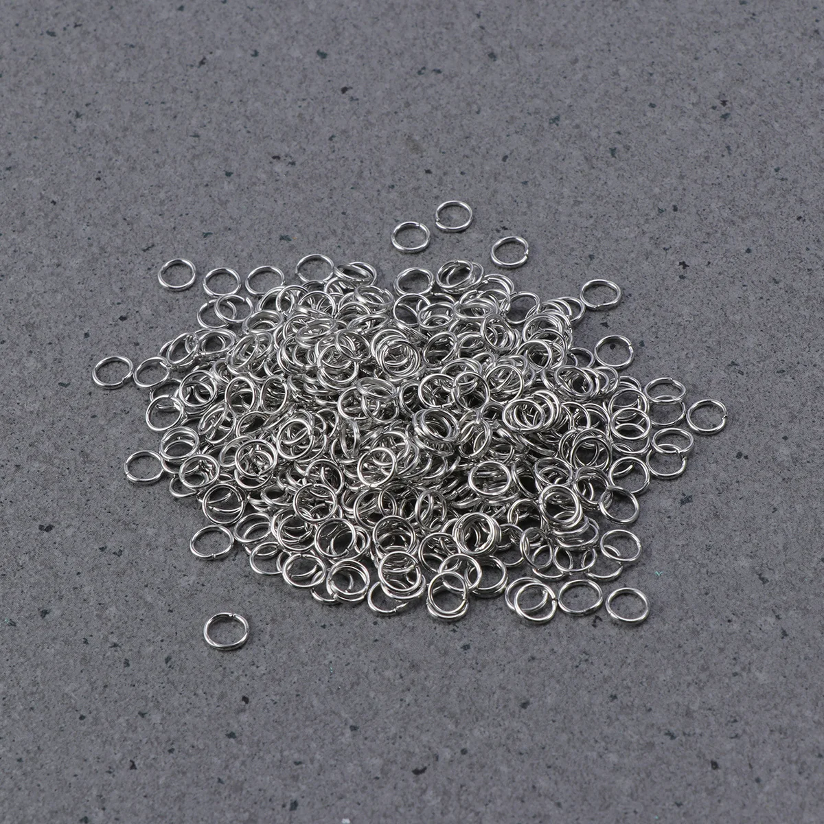 

500Pcs Closed Jump Rings 6mm Sterling Silver DIY Jewelry Findings for Rings Charms Bracelets Necklaces Jump Ring Jewelry