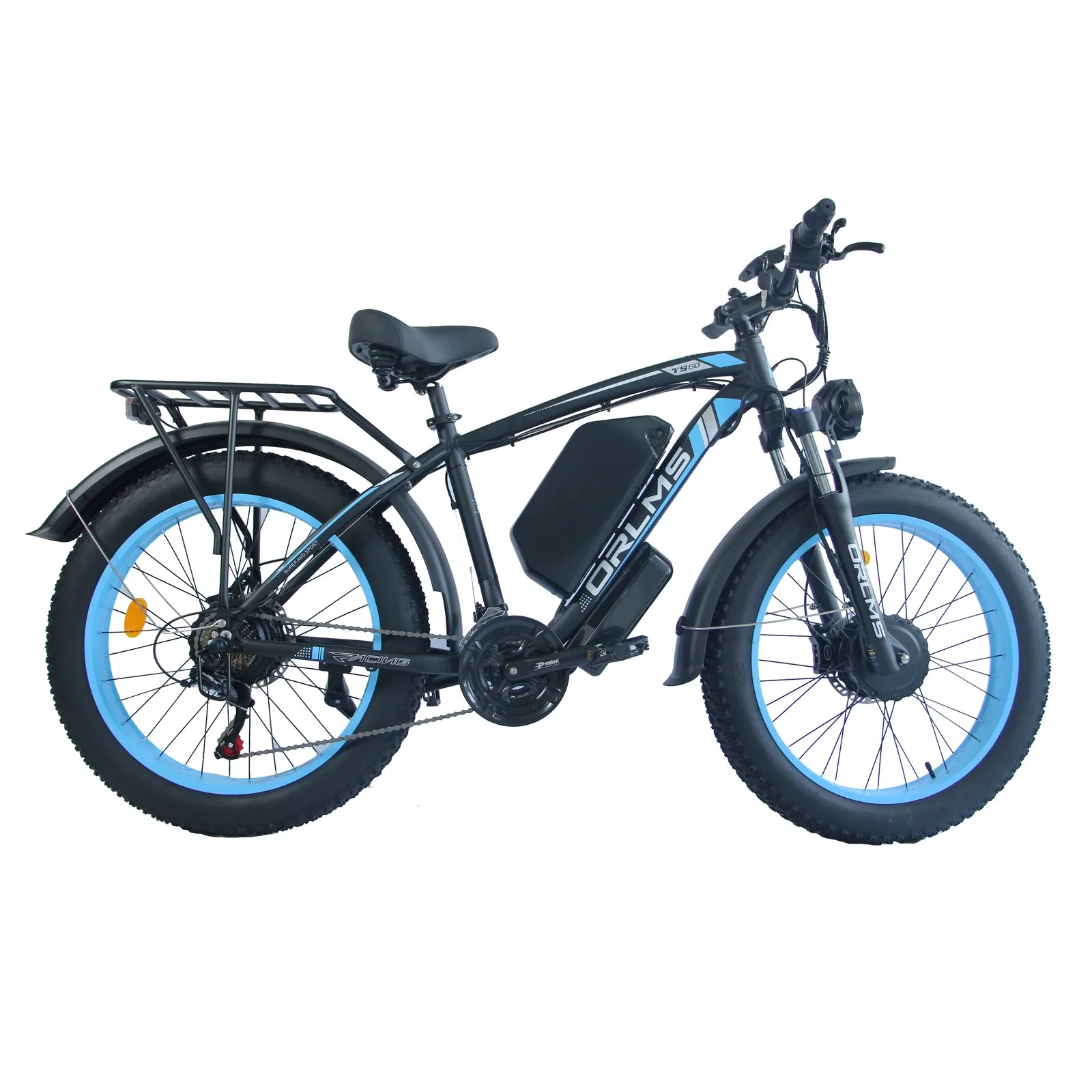 3000w Peak Dual Motor Electric Bike 60v 25ah Long Range Electric Mountain Bike