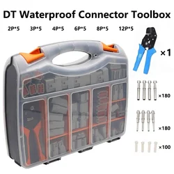 Deutsch DT Series Waterproof  Automotive Connector Kit Repair Tool Box DT04-2/3/4/6/8/12P DT06 With Terminal And Pliers