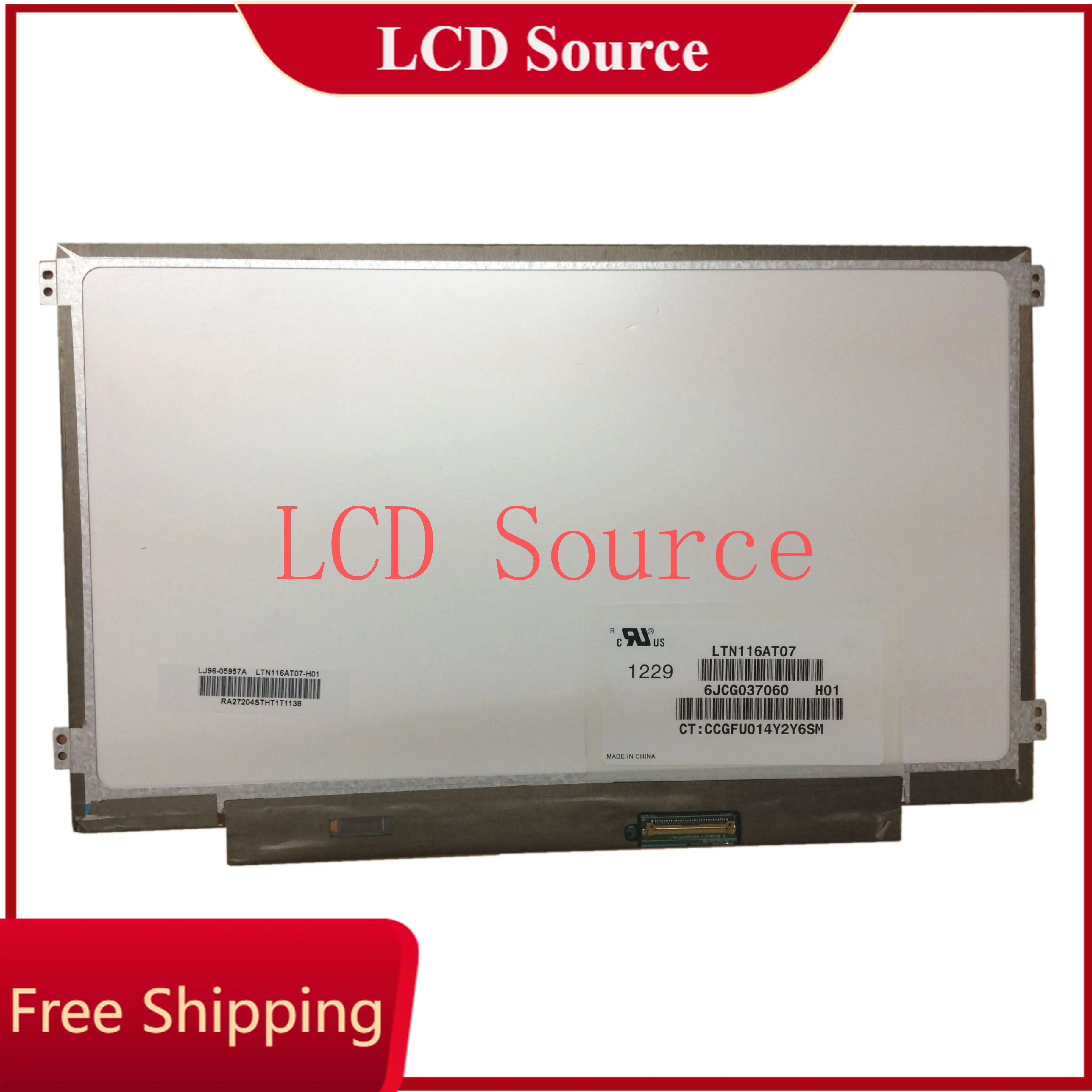 LTN116AT07 fit B116XW03 V.0 V.1 11.6 Slim LED LCD Screen LP116WH2 TLB1 N116B6-L04 LTN116AT06 N116BGE-LB1 LP116WH2 TLN1