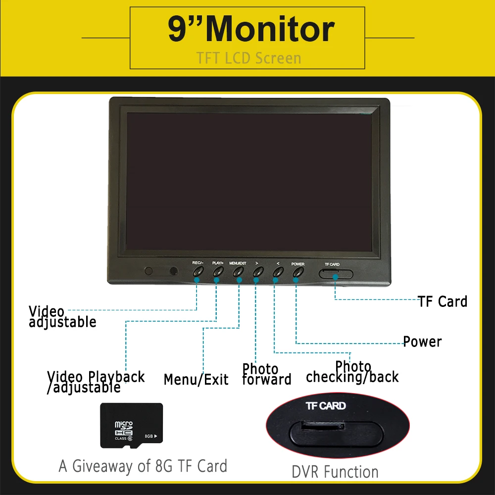 High Resolution Industrial CCTV Sewer Pipe Inspection Camera With Recording