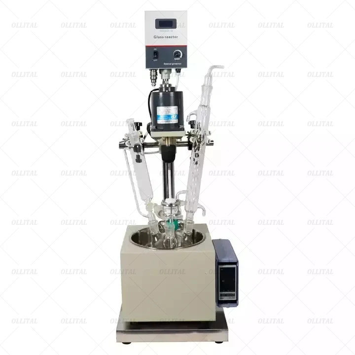 Glass Reactor 20L Reactor With Agitator Glass Chemical Reactor