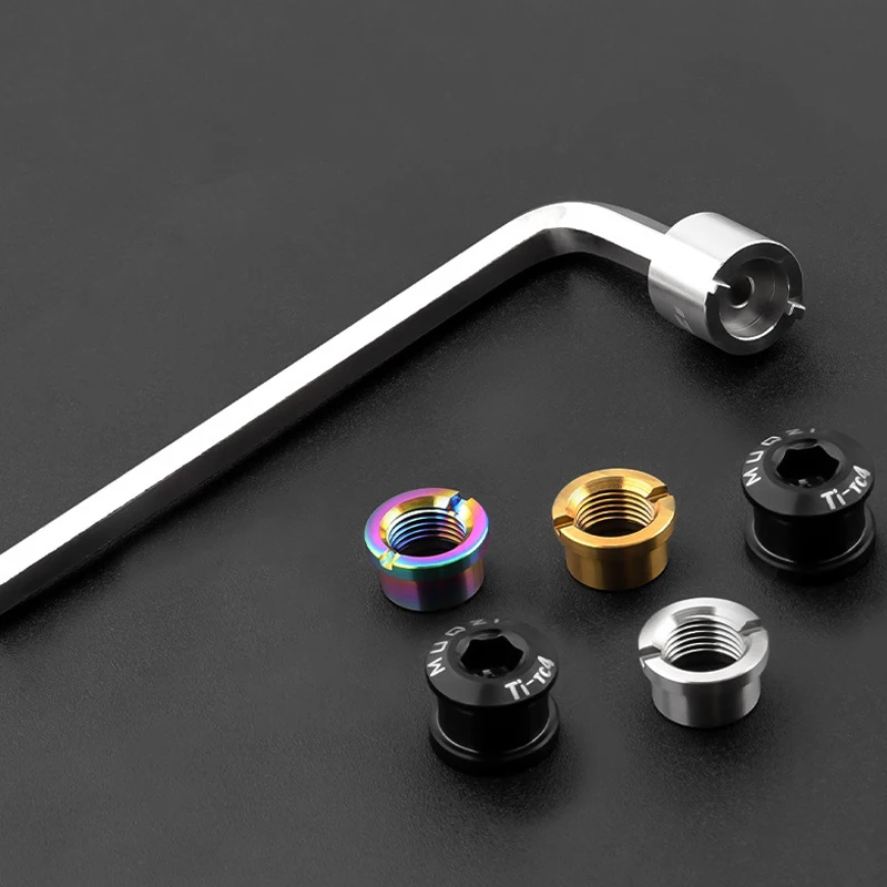 Bike Chainring Nut Wrench Removing Tool Bicycle Chainwheel Chain Ring Bolt Screw Spanner Repair Installation Tool