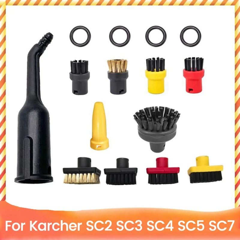 

Деталь пароочистителя для Karcher SC2 SC3 SC4 SC5 SC7, сменная насадка, щетка для удаления стойких пятен, небольшой набор Т-образных щеток