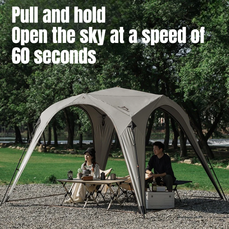 Outdoor Camping Tents Waterproof Durable Large Space Tent Automatic Folding Protable Quick Opening Sun Shade Campout Awnings