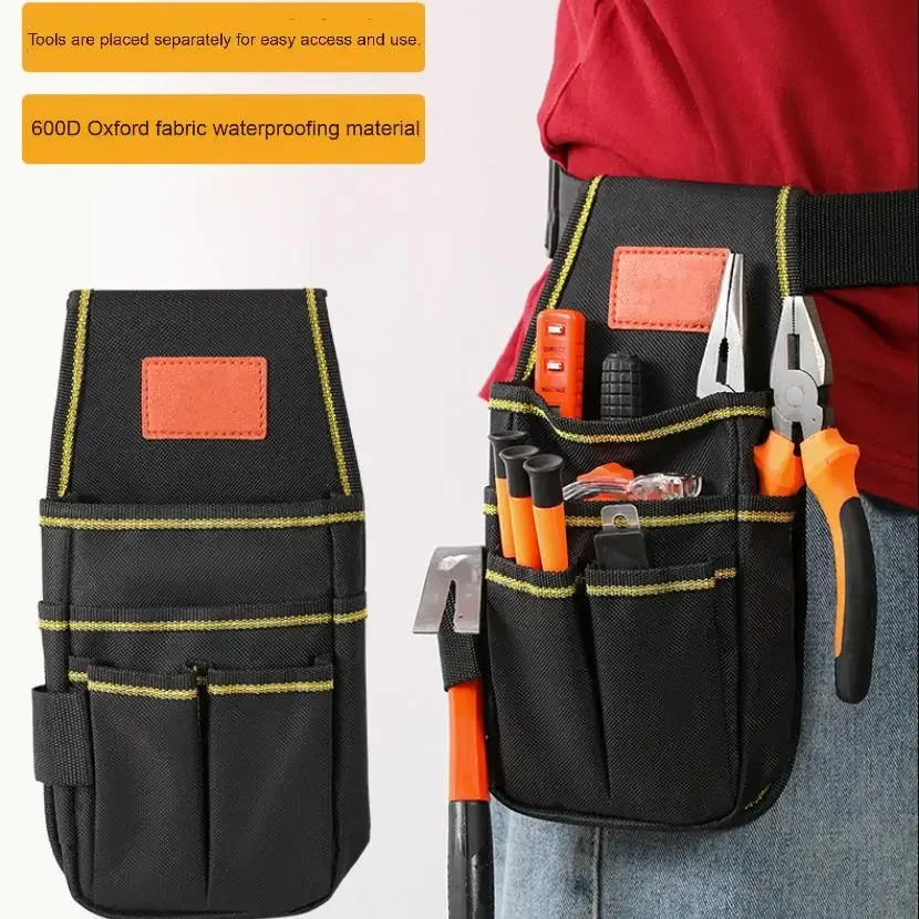 Waist Bag Hardware Tool Bag Multi Layer Electrician Tool Kit Adjustable Thickened Wear-Resistant Tool