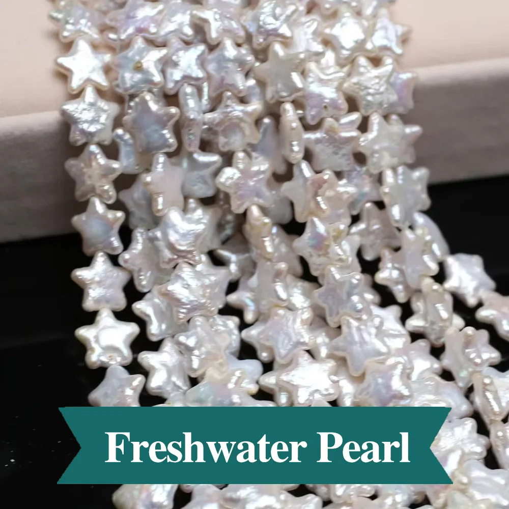 

Baroque Pearl Beads Five-Pointed Star Natural Freshwater Pearl Beaded for Making DIY Necklace Bracelets Accessories 12x12mm