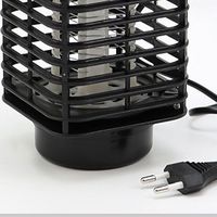 UV Night Light Electric Shock Mosquito Killer Lamp LED Portable Trapping and Insect Killing Lamp Black Physical Fly Traps Office