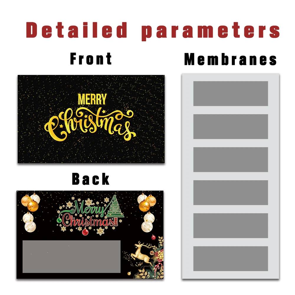 24 قطعة من بطاقات الملاحظات الفارغة، بطاقات خدش سعيدة لعيد الميلاد باللونين الأسود والذهبي، بطاقات خدش مفاجئة لعام 2026، زينة للحفلات، بطاقات هدايا ذاتية الصنع