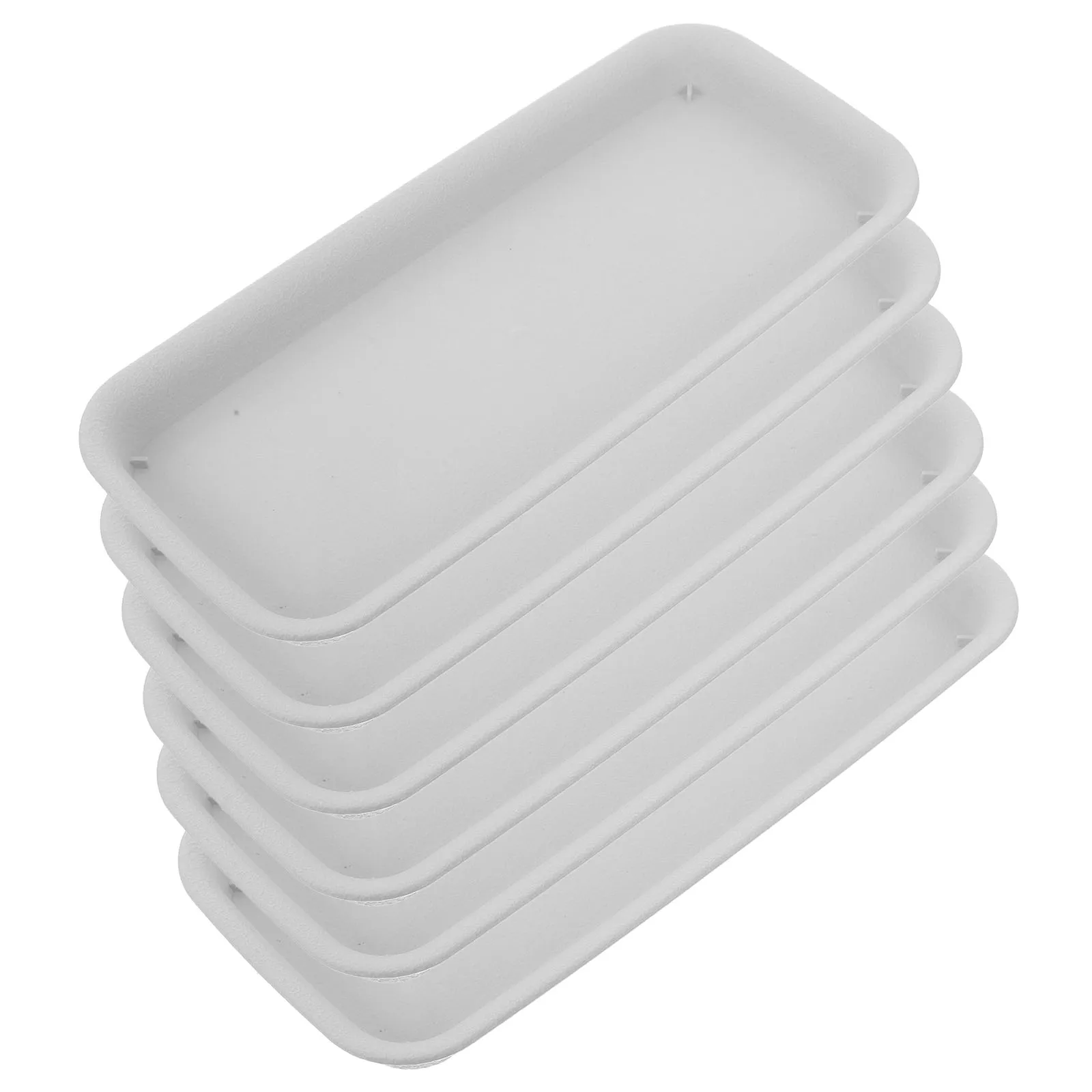 

6pcs Plant Saucer Durable Pp Material Leak Proof Water Drainage For Flower Pots Easy Protection Reusable Container