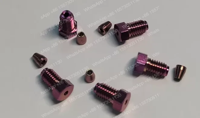 1/16 inch silane passivation, single card sleeve (edge ring) and short screw forsale 316Lstainless steellow residuelowadsorption