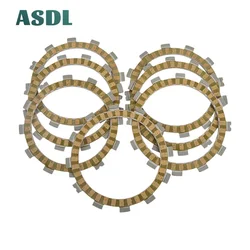 Motorcycle Engine Parts Clutch Friction Plates Kit For Suzuki TS 200 GSX 250 GS25X GSX 250 E,ES RM 125 LT-F250 GSF 400 Bandit #d