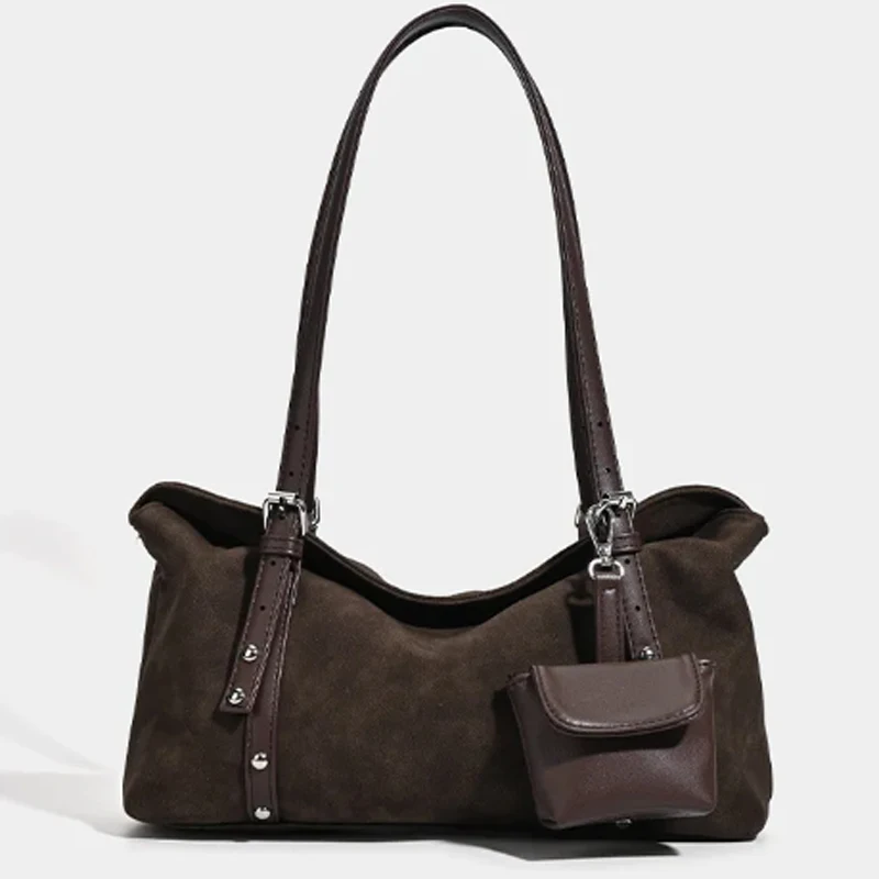 

Vintage Design Top Layer Single Shoulder Bag Versatile Autumn Winter Crossbody Bag for Commuting Square Shape Leather Handbag