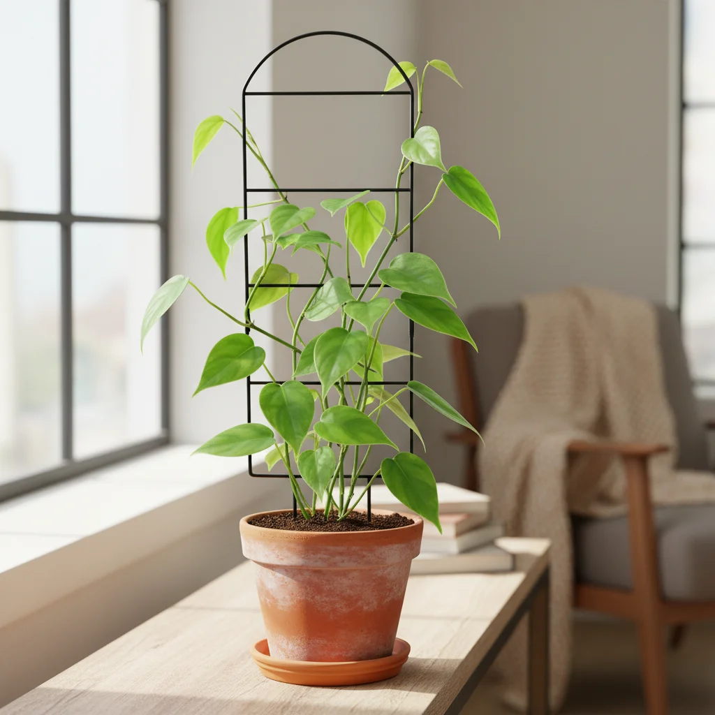 Gardeners Plant Trellis Climbing Frame Decorative Iron Support for Backyard Patio Balcony Outdoor Flower Vine Holder 76cm