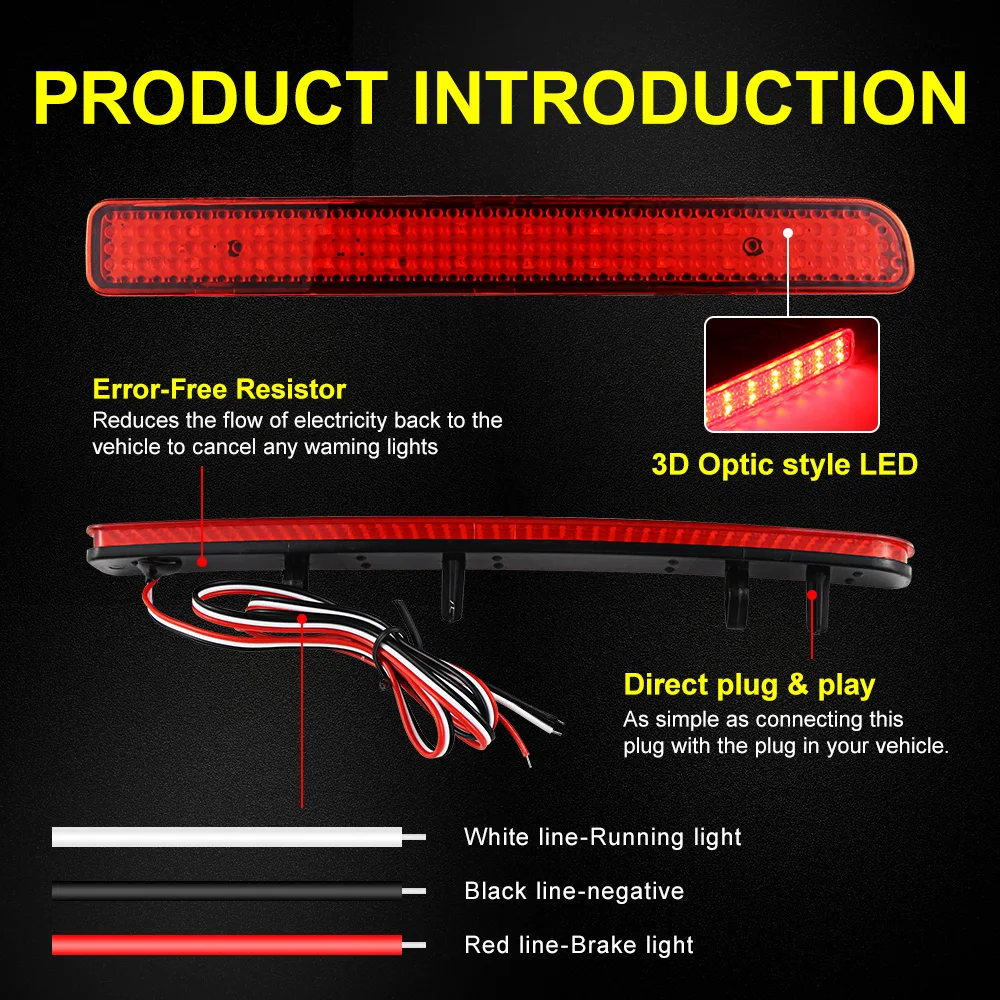 2Pcs Led Rear Bumper Tail Light For Discovery 3 LR3 2005-2009 For Discovery 4 LR4 Range Rover Sport (L320 facelift) 2010-2013