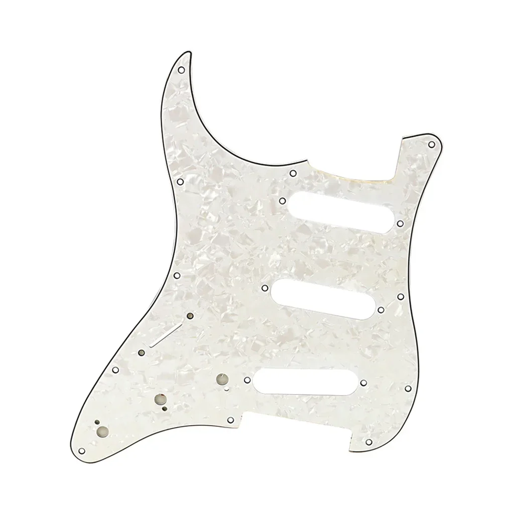 SSH Pickguard 11 Hole Left Handed White single layer ST guitar pickguard 1PC