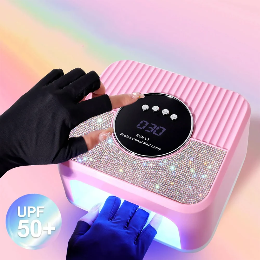 Manicure 268W UV LED Nail Dryer 4 Timers Curing Lamp Professional Nail Light for Salon and Home
